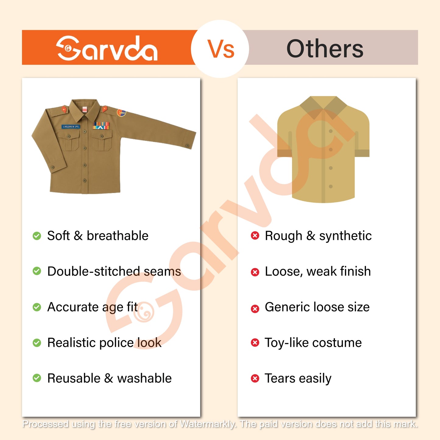 Sarvda Police Dress - With Accessories