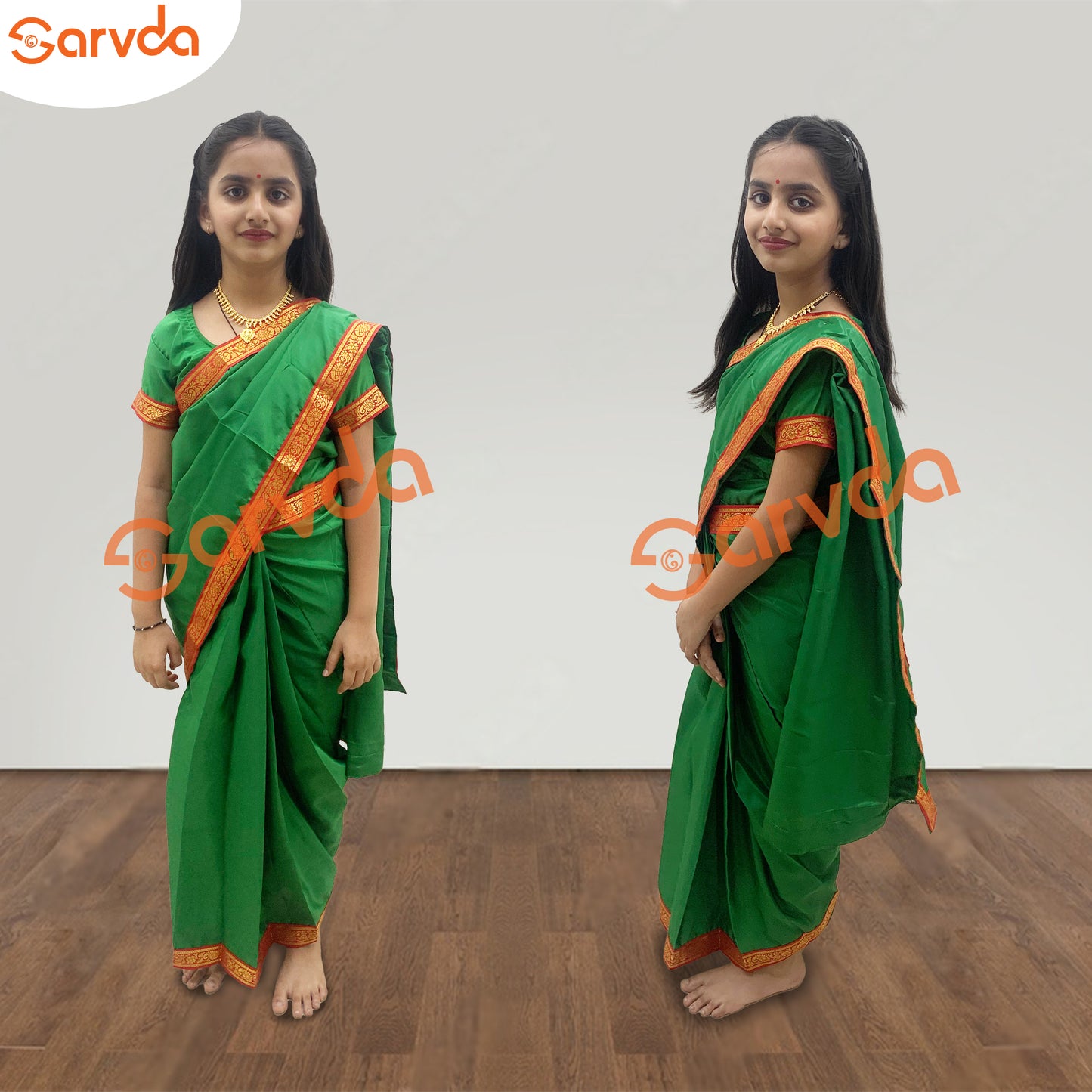 Green Teacher saree