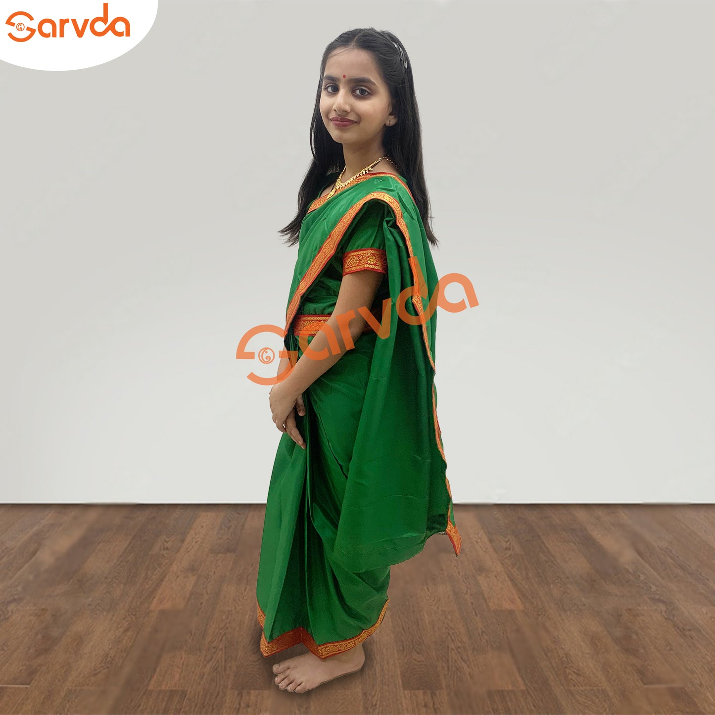 Green Teacher saree