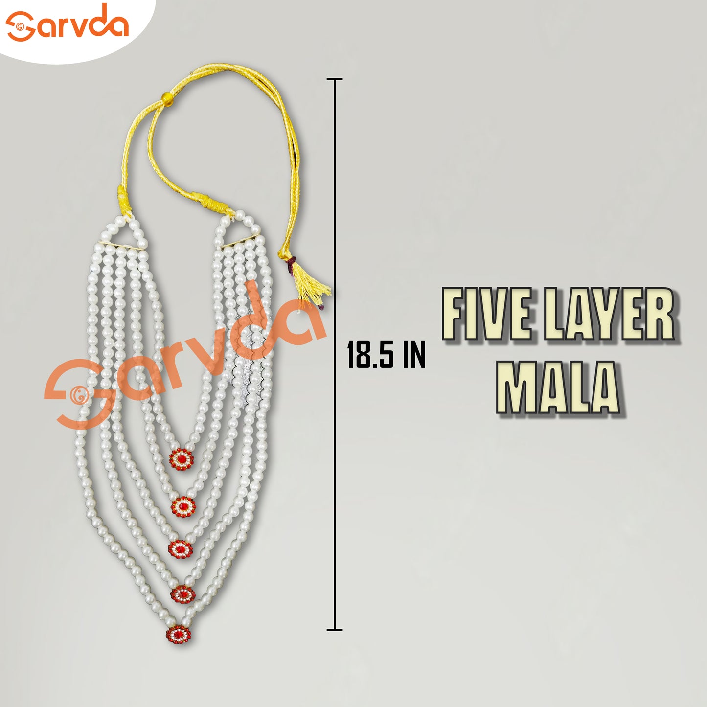 Five layer Mala with pendant