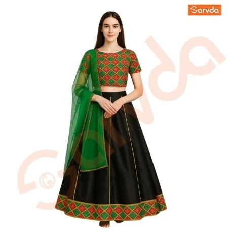 Prebooking Black Lahenga For Navratri Special