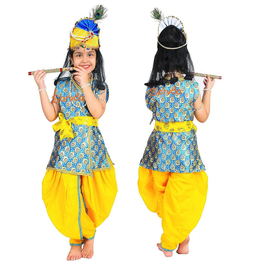 Firozi Kurta, Dhoti & Patka Krishna Dress