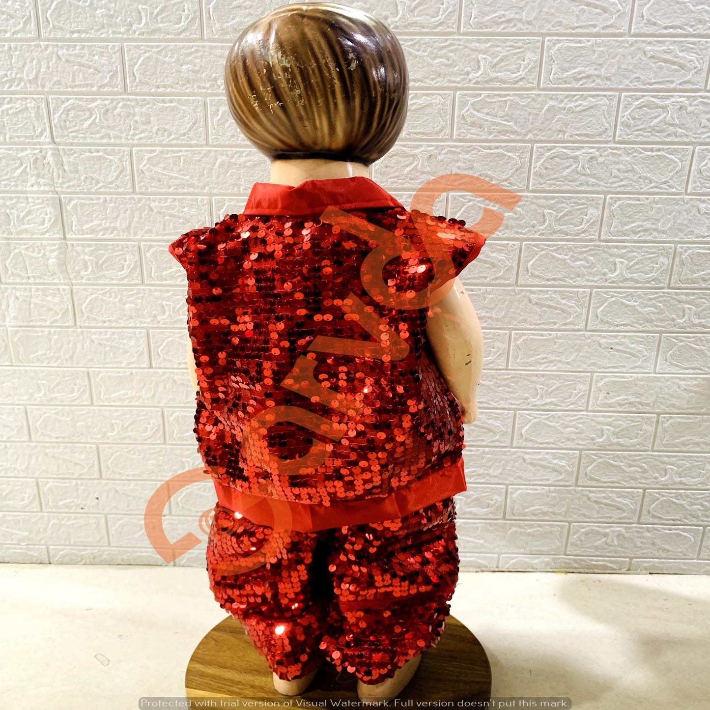 Zippershirt and Heram Set- Red