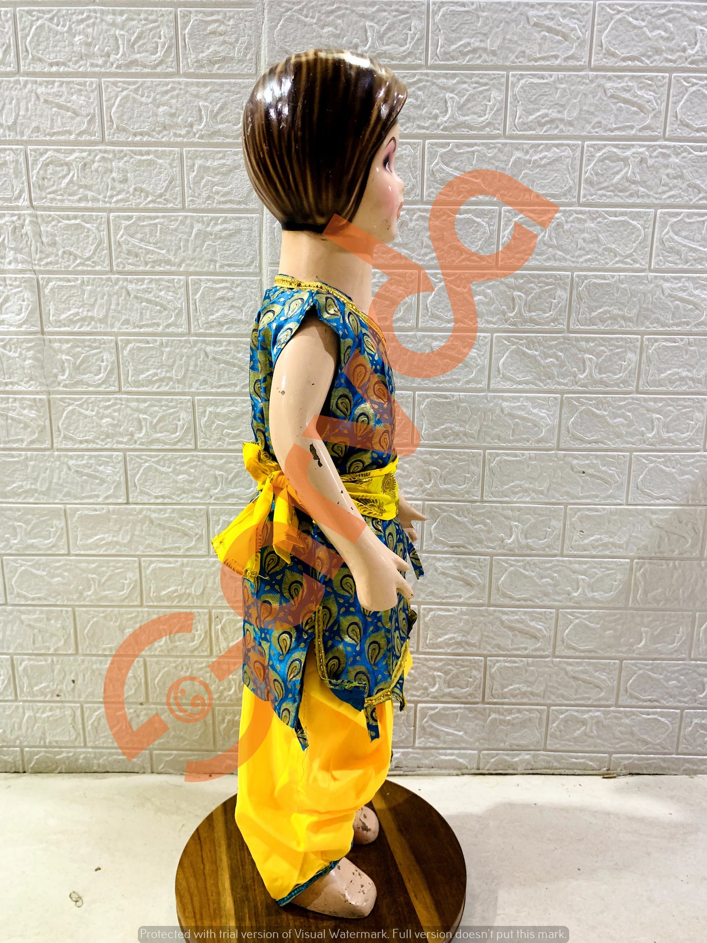 Firozi Kurta, Dhoti & Patka Krishna Dress