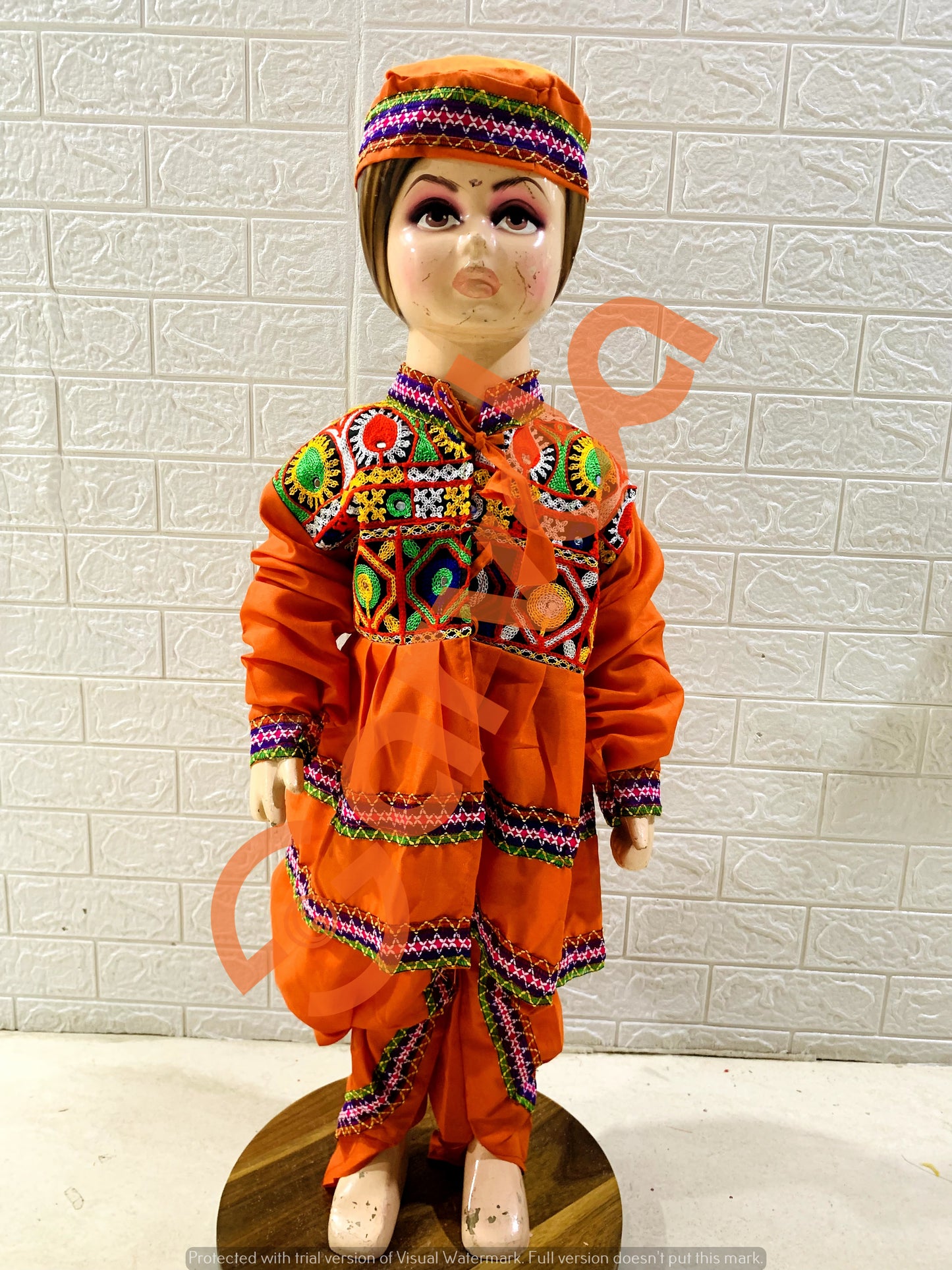 Kediya boys Costume-Orange