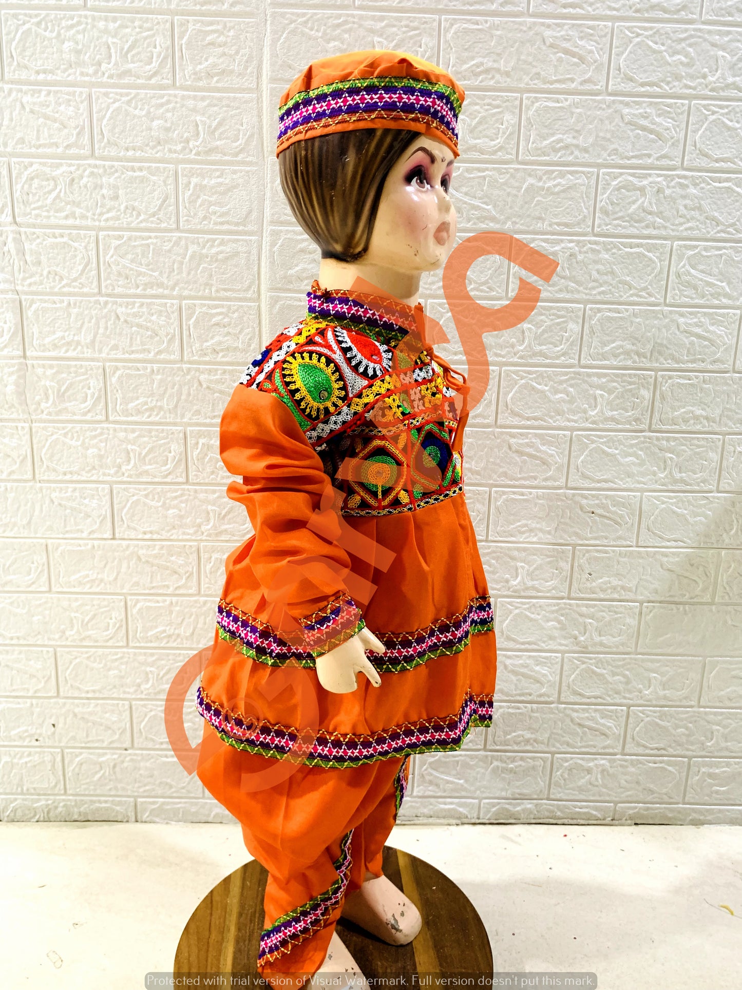 Kediya boys Costume-Orange