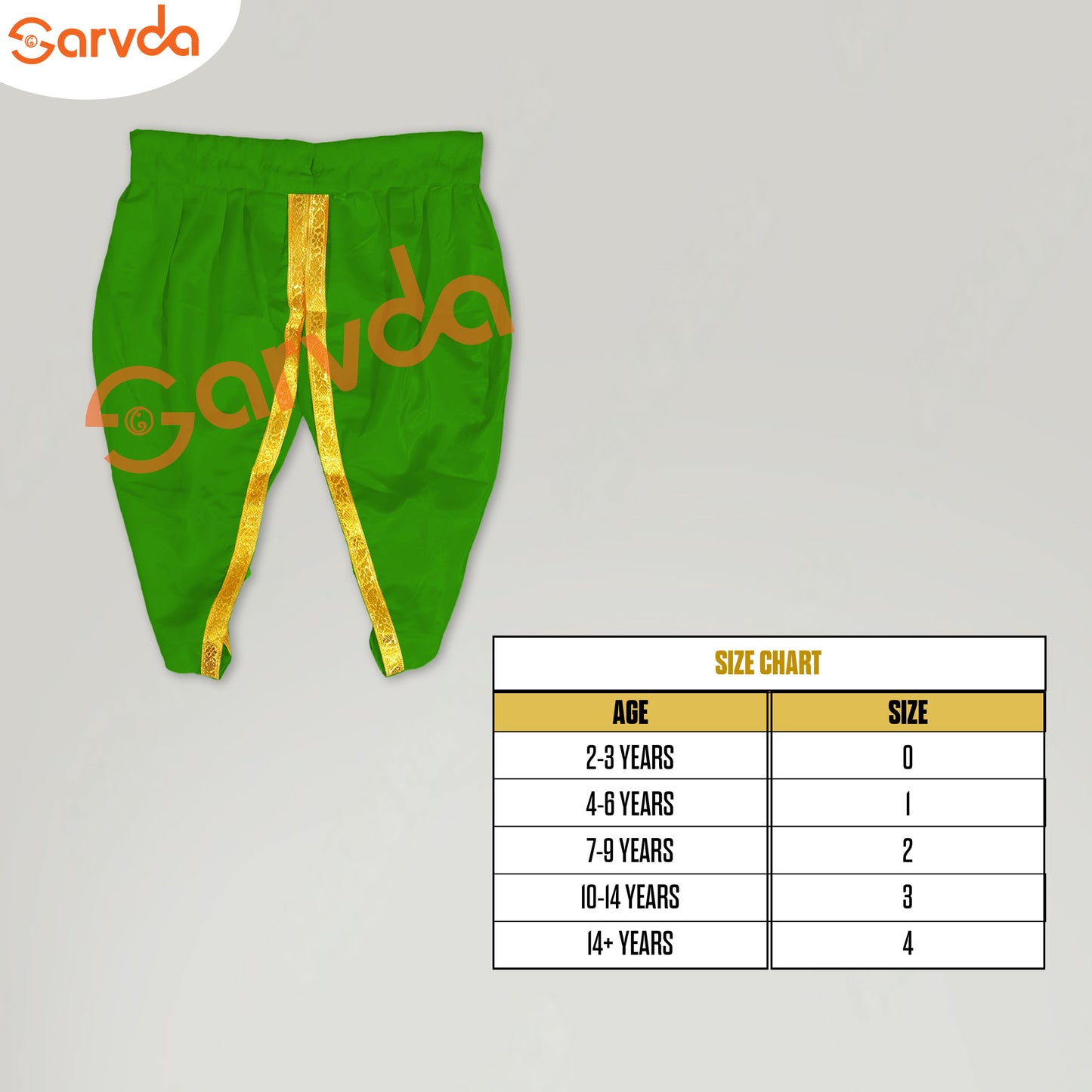 Green Dhoti with Lace Only