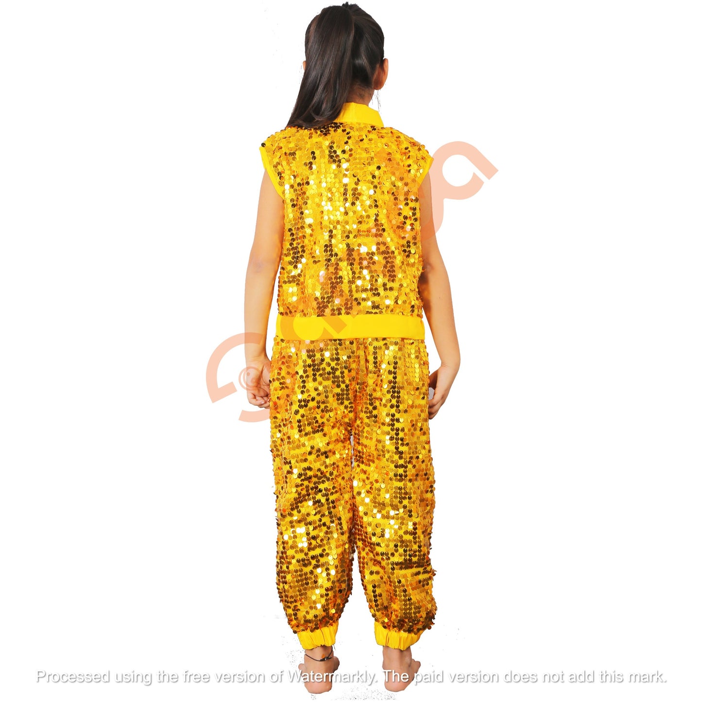 Zippershirt and Heram Set- Yellow