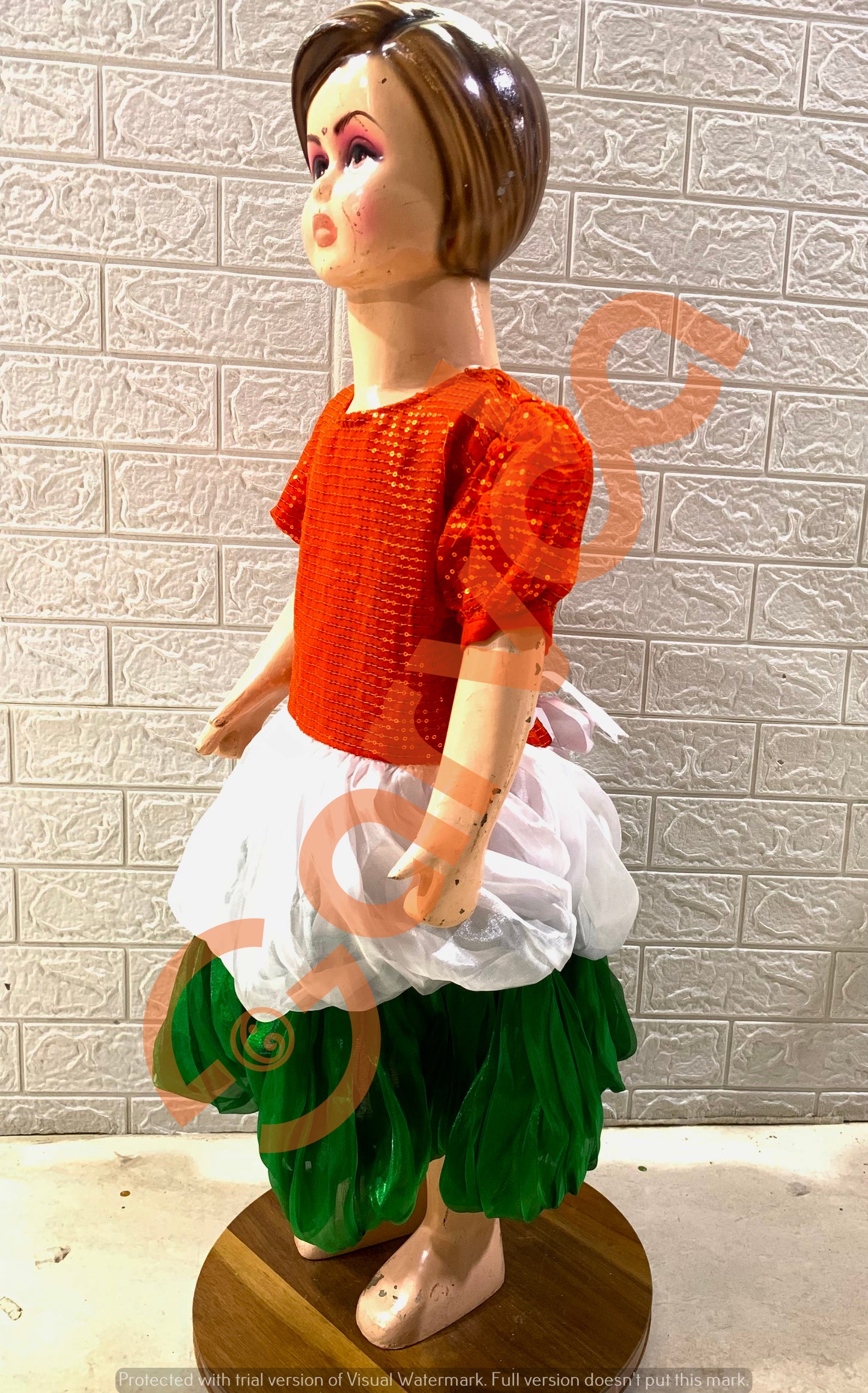 Tricolor / Tiranga Seqence frock Costume