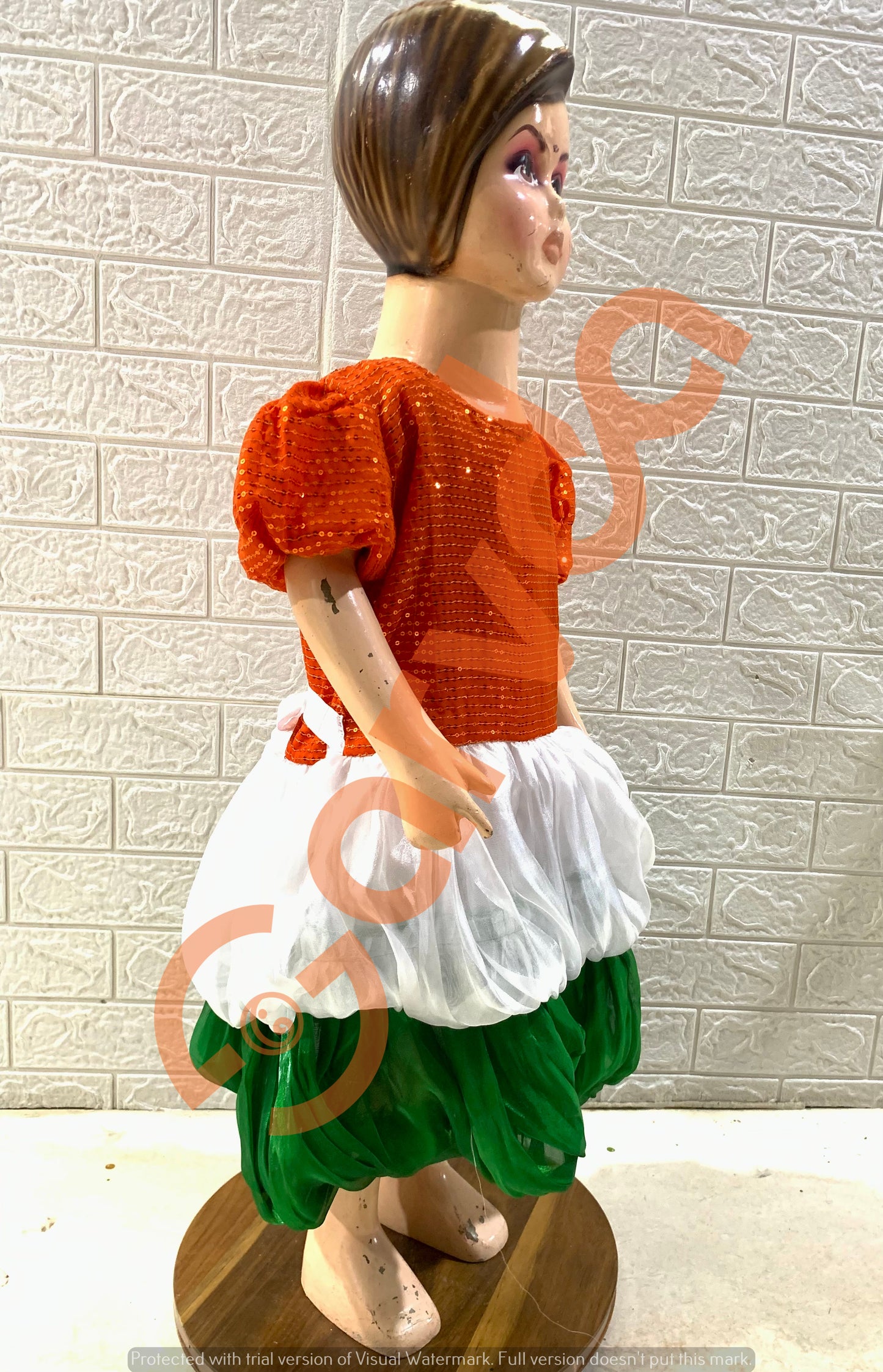 Tricolor / Tiranga Seqence frock Costume