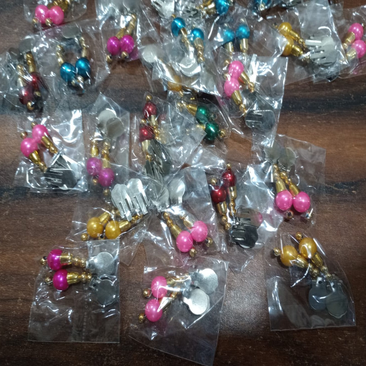 Kundal (Earring for kids) Pack of 12 ( 1 Dozen) - Assorted Colour