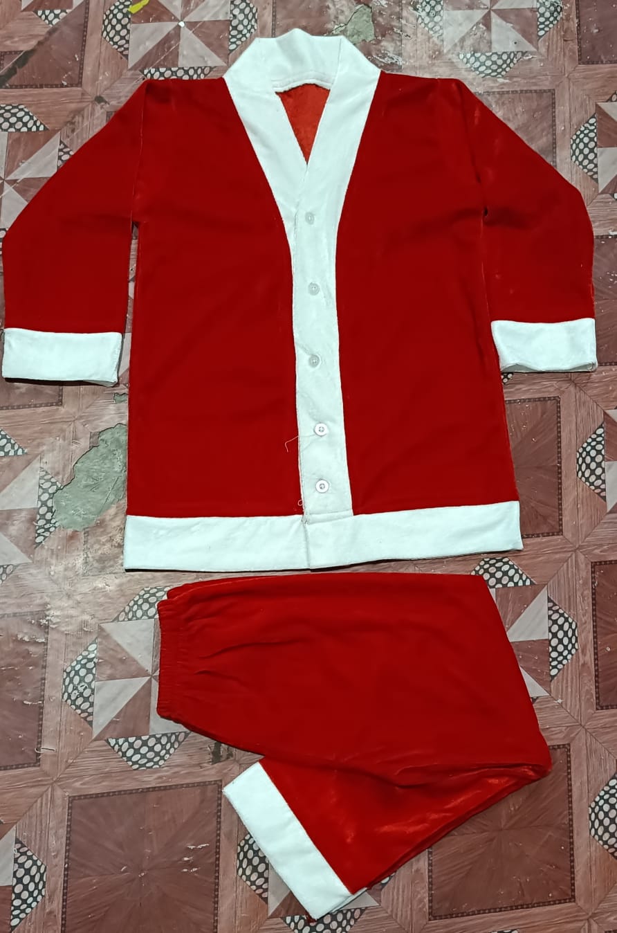 Santa Velvet dress for boys with Belt