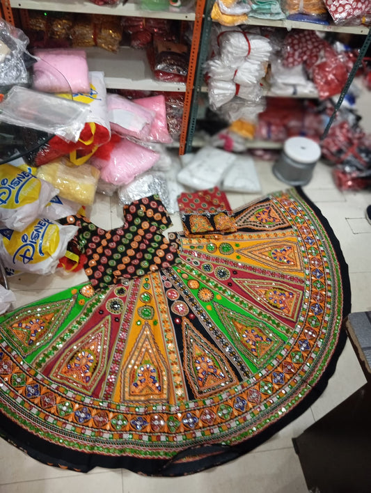 360 Lahenga  Cotton Fabric - 0F