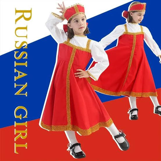 Russian Girl Traditional Fancy Dress for Kids