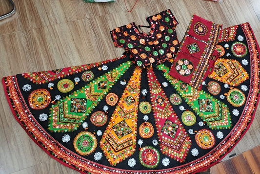 360 Lahenga Cotton Fabric Assorted Colour  - 0K