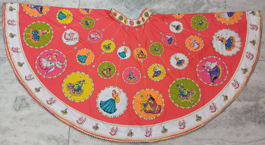 360 Lahenga Cotton Fabric Digital Print -0T (Assorted Colour)