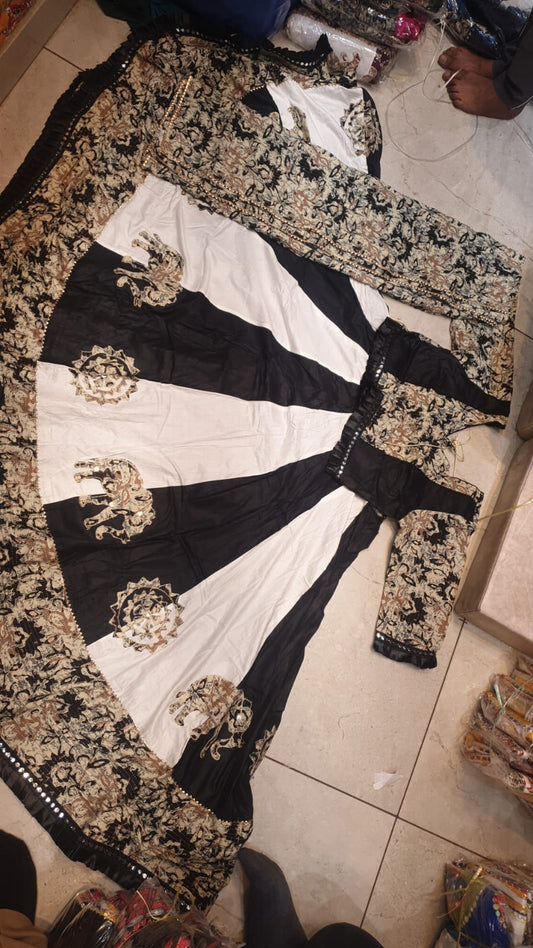 360 Lahenga Rayon Fabric -0w (Assorted Colour)