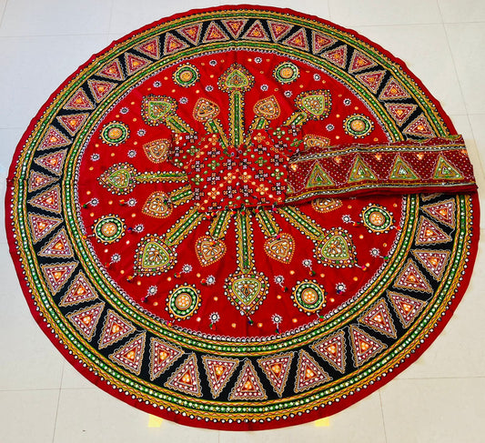 360 Lahenga  Cotton Fabric Random Colour - 0B