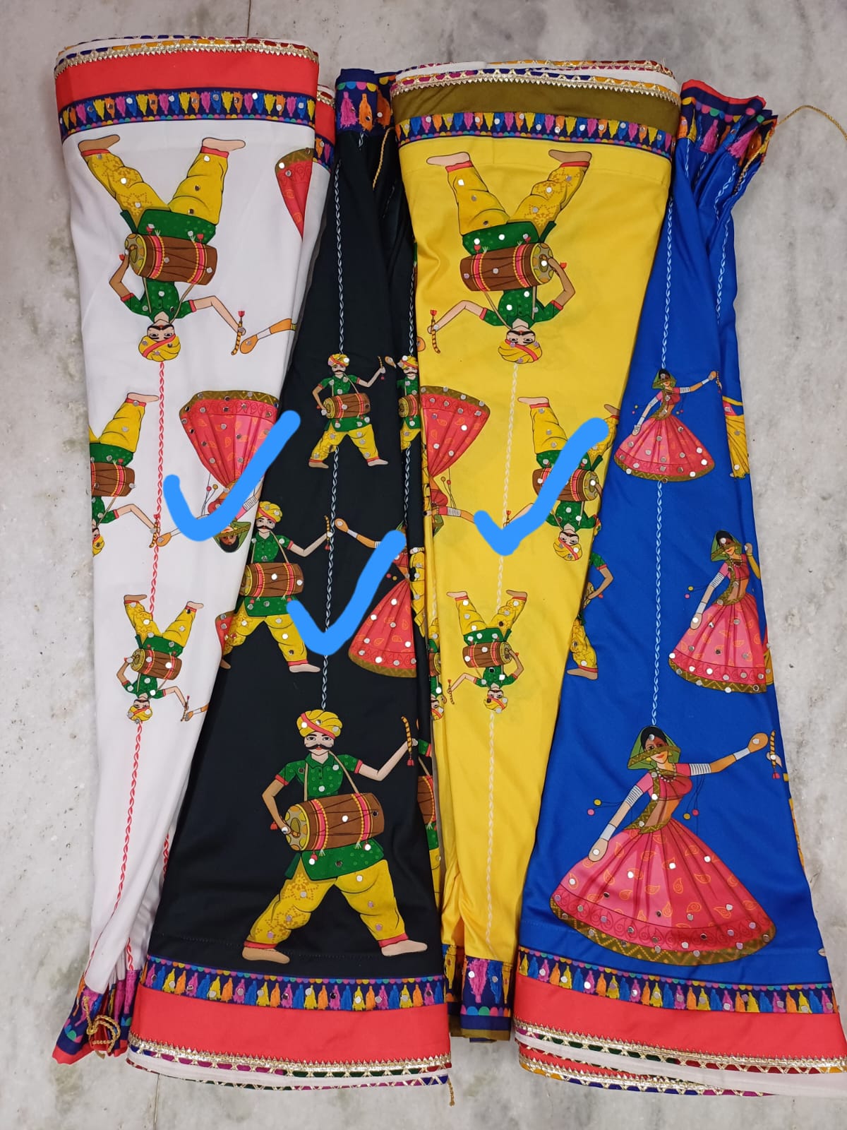 360 Lahenga Cotton Fabric Digital Print -0T (Assorted Colour)