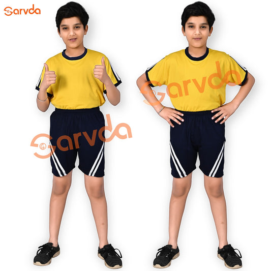Yellow Sports Dress For Boys