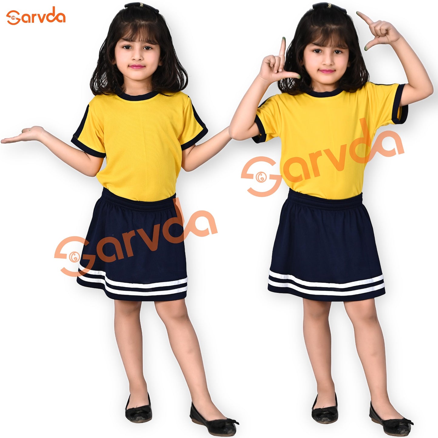 Yellow Sports Dress For Girls