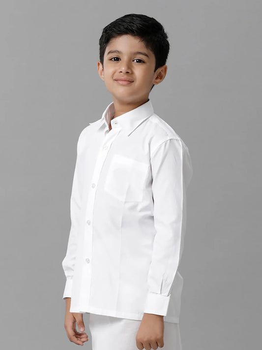 white Plain shirt - Cotton