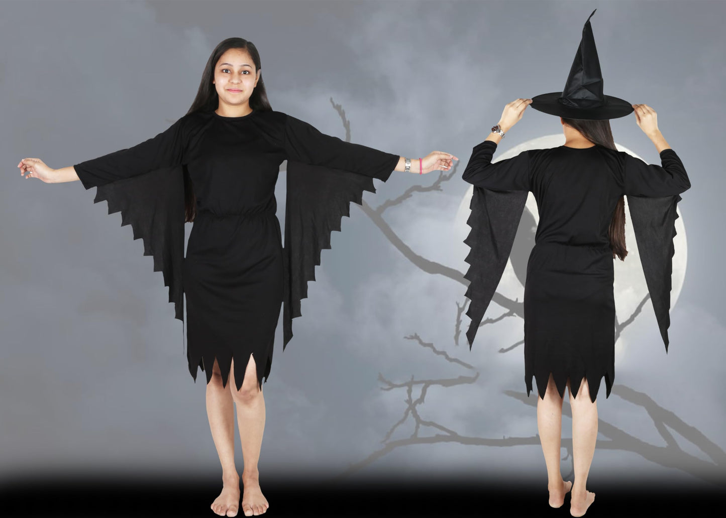 Halloween/Crow Dress For Girls