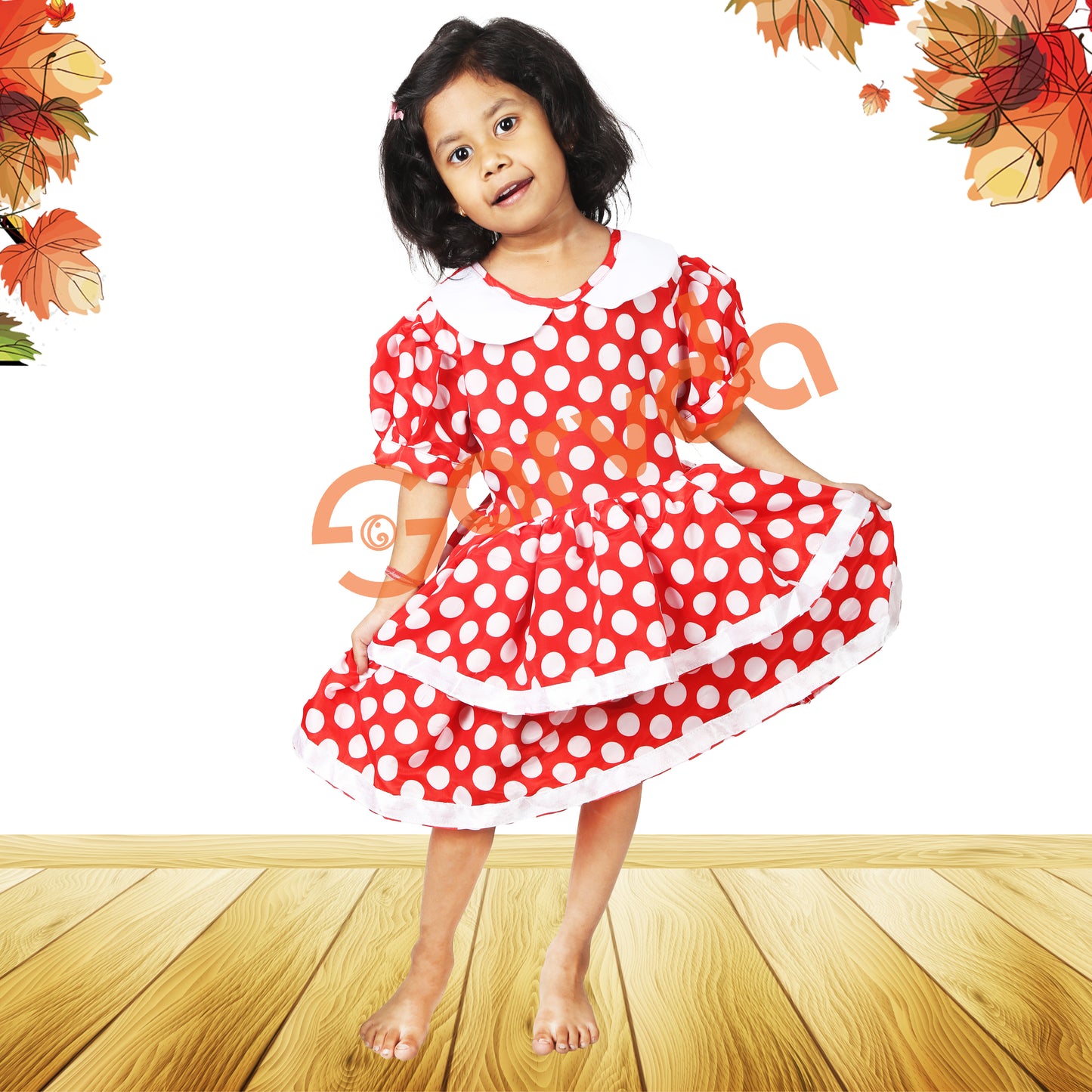 Polka  Dot Flared Frock