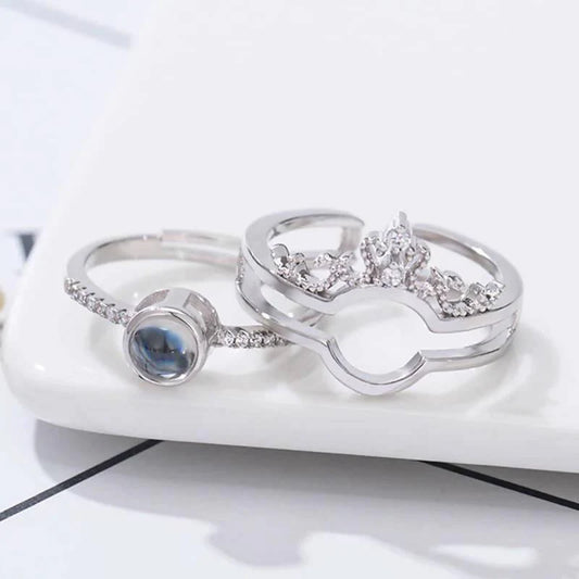 100 Languages  I Love U Ring - Silver